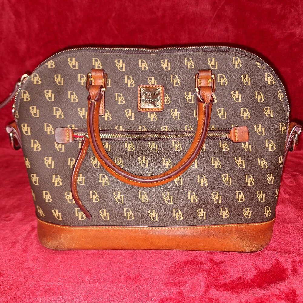 Dooney & Bourke Brown Leather Satchel